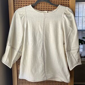 Anthropologie White Blouse